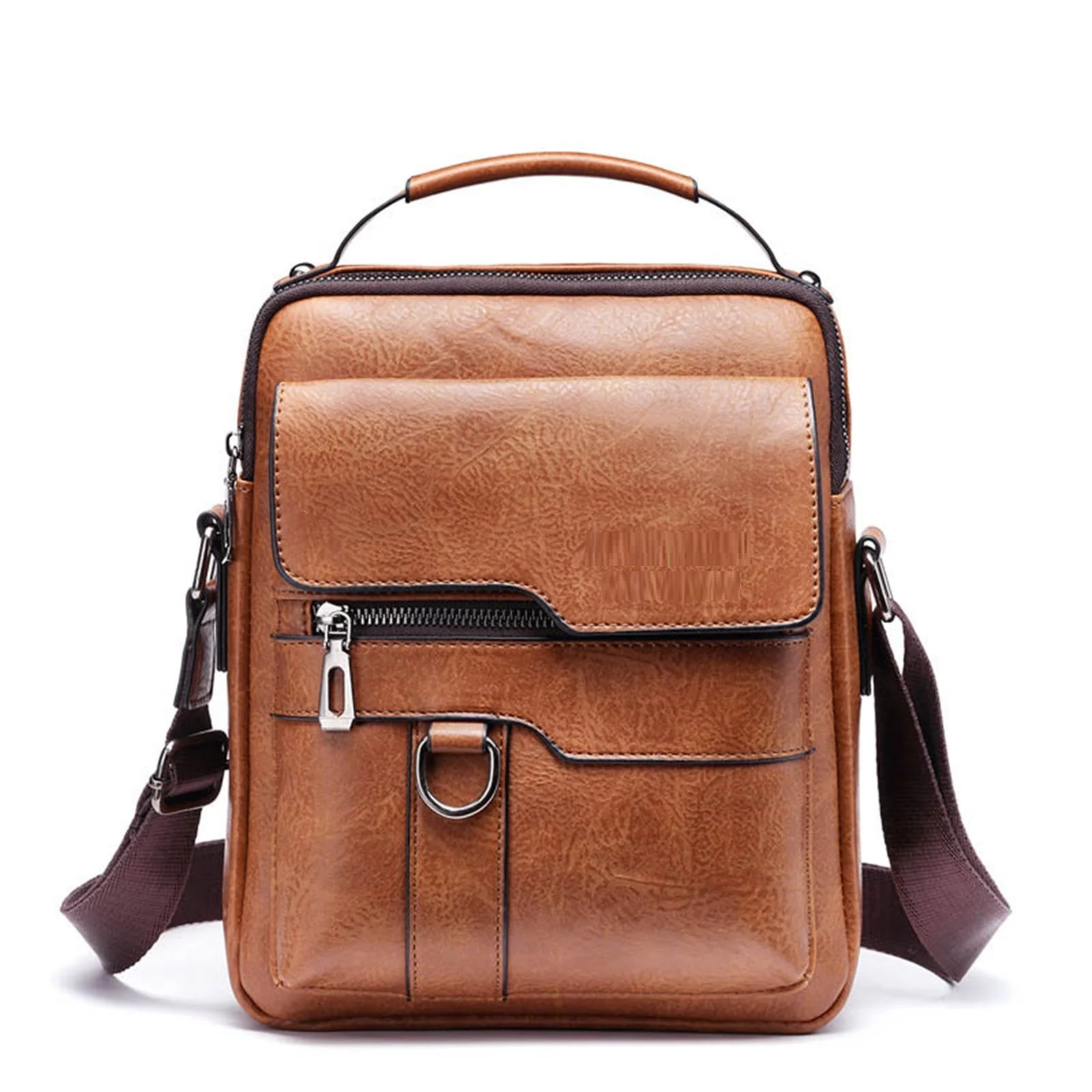 Unisex Leather Shoulder Bag Crossbody Business Briefcase Handbag Casual Satchel