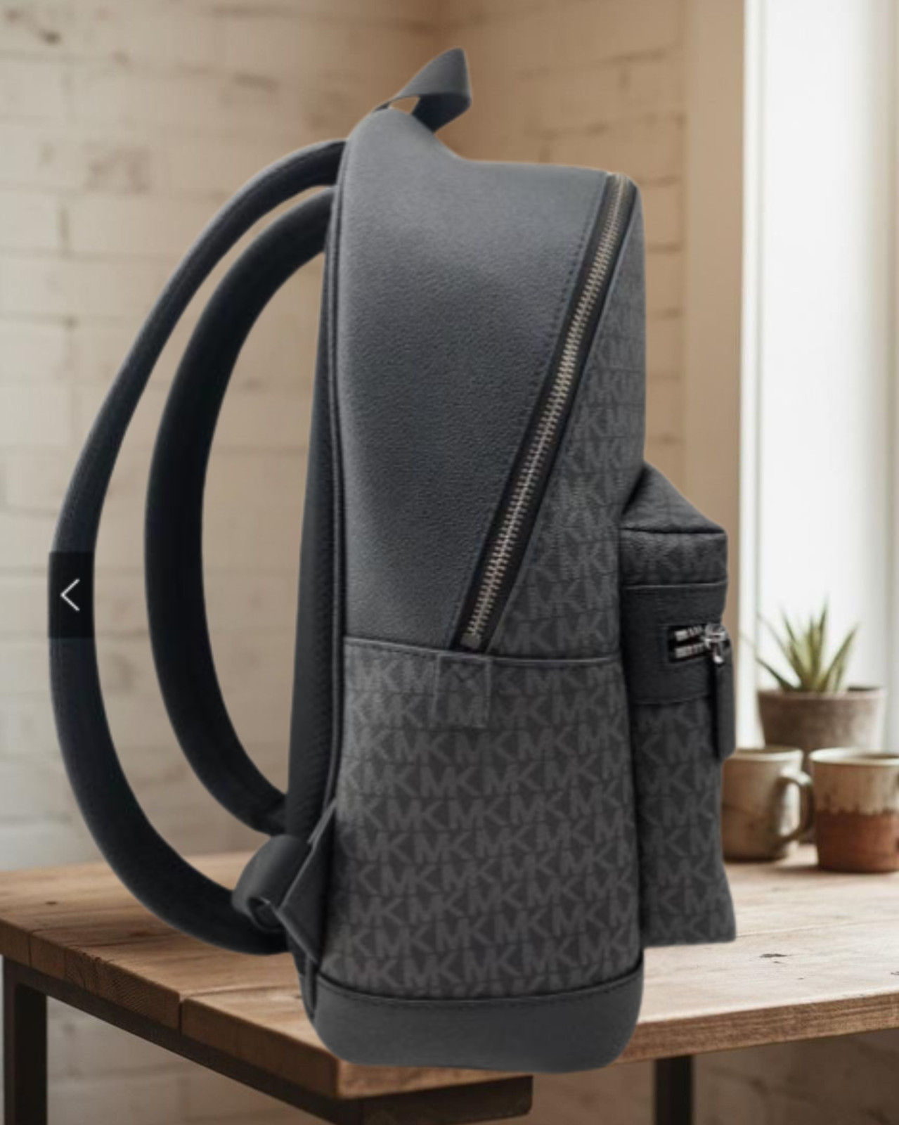 Michael Kors Cooper Medium Embellished Signature Logo Travel Backpack Black Men