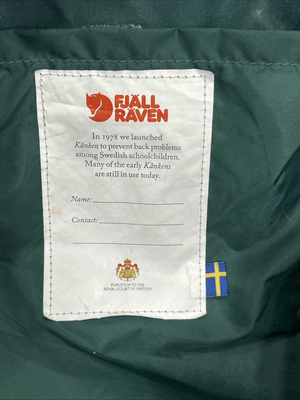 Authentic Fjallraven Kanken Mini Backpack Forest Green Classic School Bag 23510
