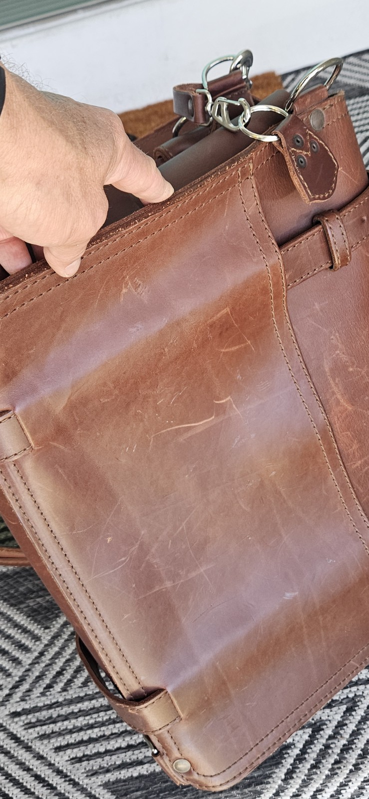Nice Original Saddleback Leather Co. Briefcase 16x12x9 Beautiful Men’s Carry Bag