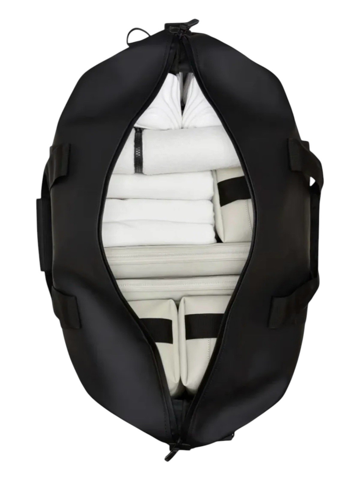 Rains Waterproof Hilo Weekend Duffle Bag W3 14200 Black New Unisex Luggage