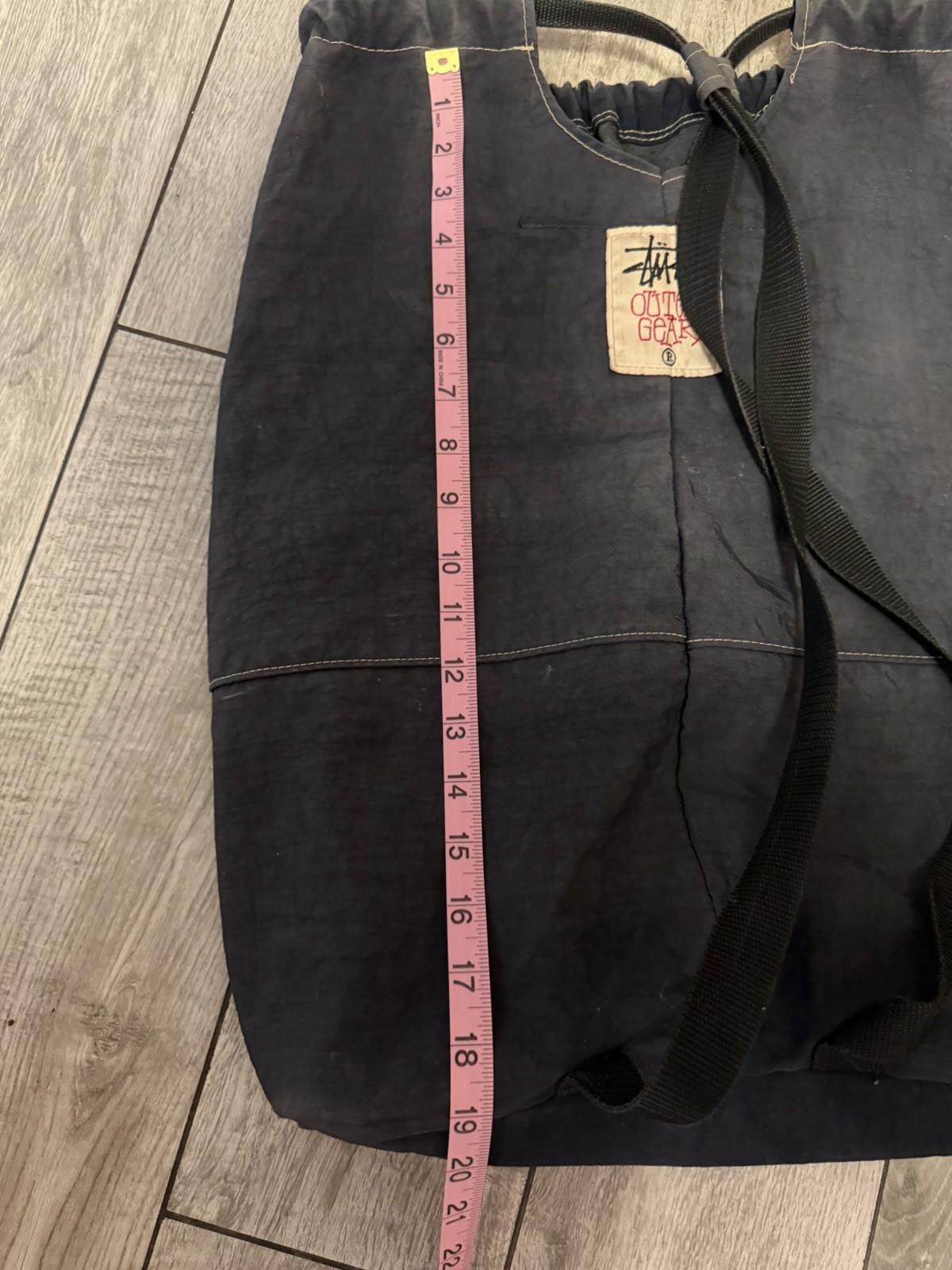 Rare Archival Vintage 90s Stüssy Outer Gear Oversized Nylon Sling Duffel Bag