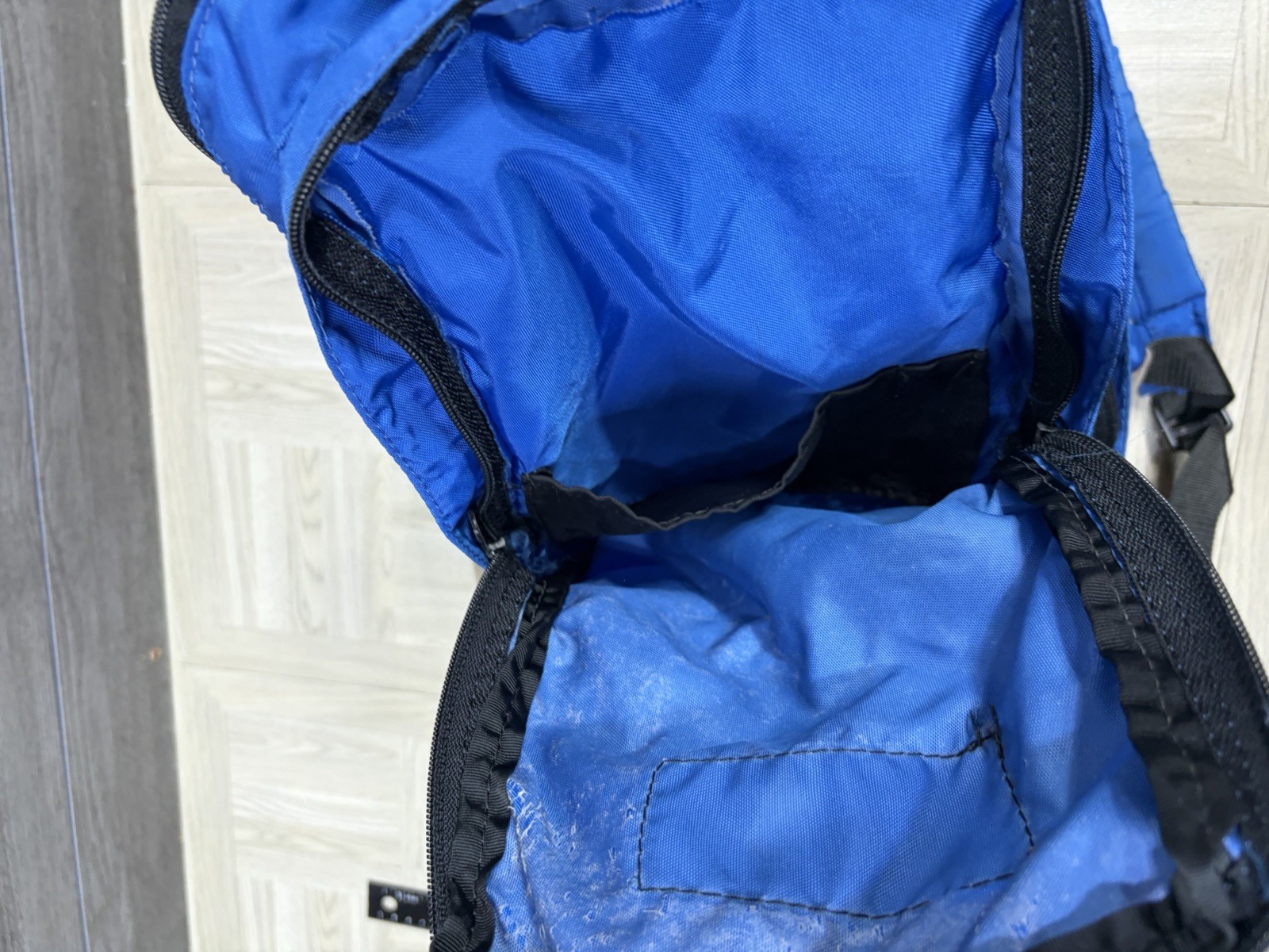 The Original Boomer Bag Backpack Suede Bottom Book Back Vintage Blue Kangaroo