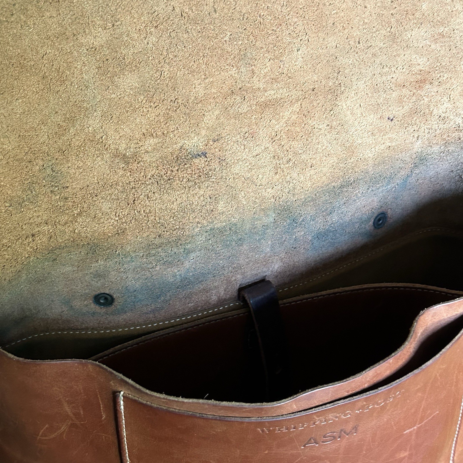 Whipping Post WP Standard Large Leather Brown Distressed Messenger Bag