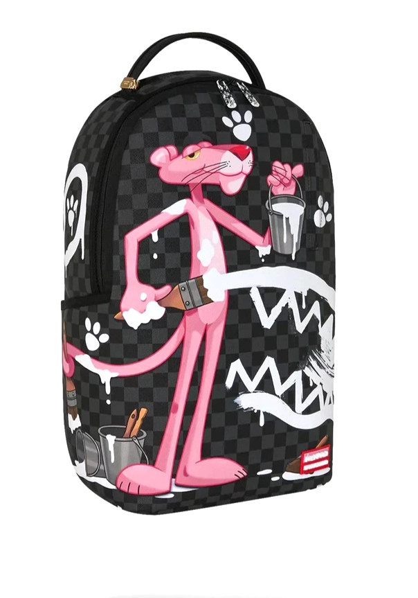Sprayground PINK PANTHER Backpack🔥New Black Pink White Bookbag Large School Bag