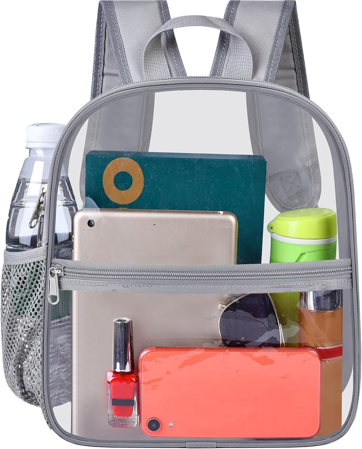 Comfortable Clear Daypack 12x6x12 – Waterproof and Stylish for Sports Events