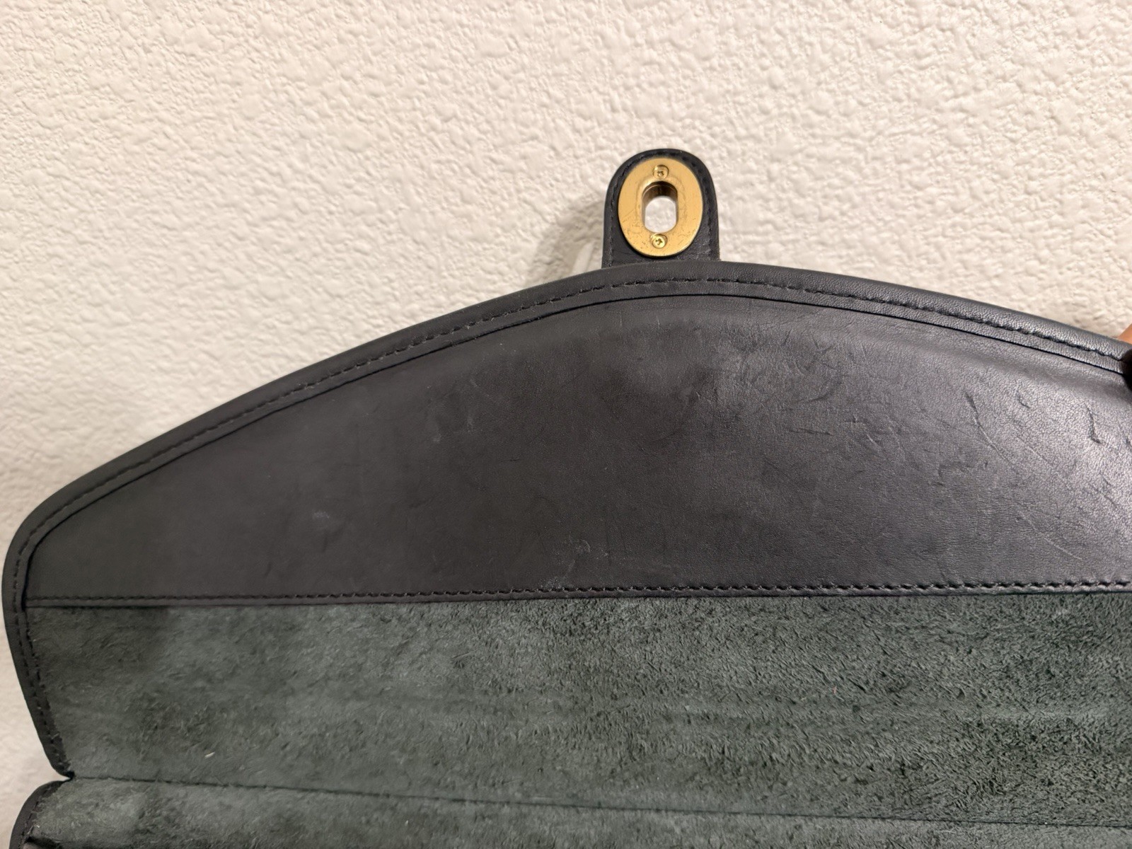 Vintage Leather Briefcase Messenger Bag