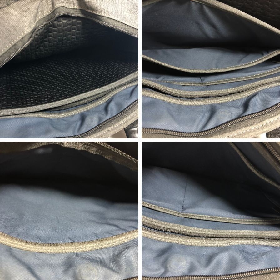TUMI 2-Way Briefcase Gray Nylon Leather Men Business Handbag 26180AT2E