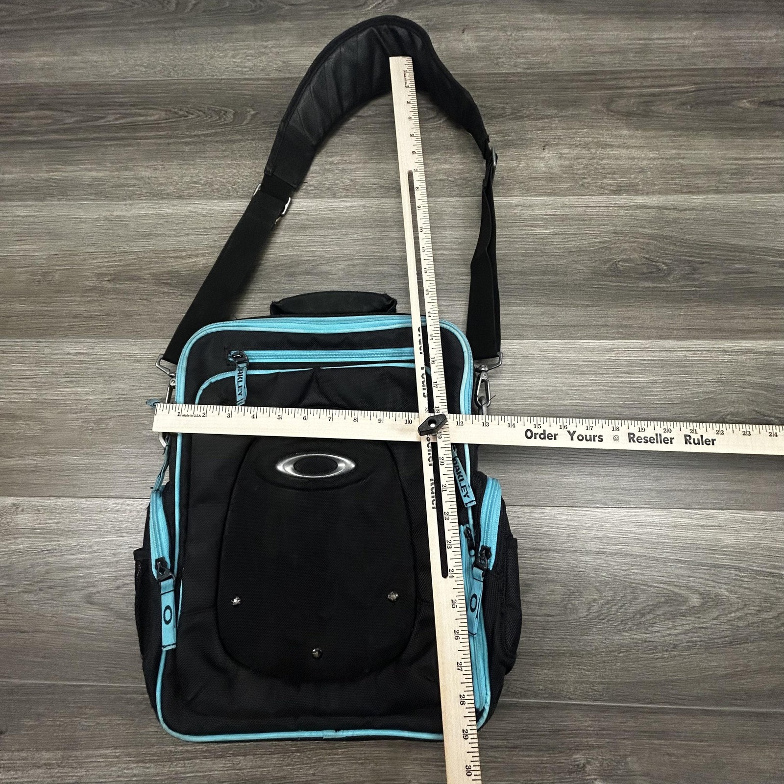 Oakley Software Laptop Backpack Bag Blue Trim Travel Shoulder Messenger Gorp Y2K