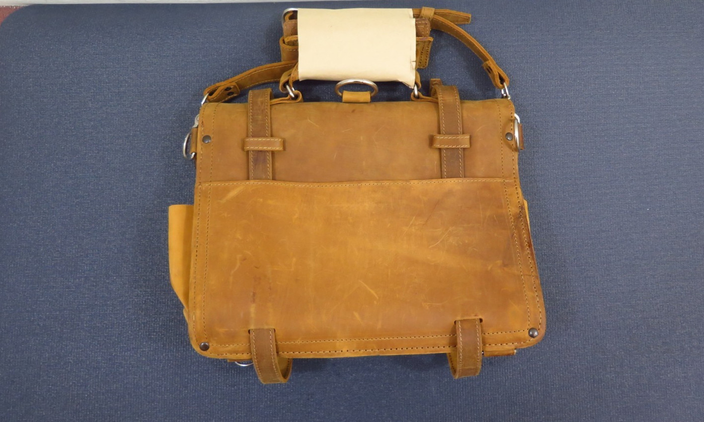 Saddleback Leather OLD LOGO 16″ LARGE CLASSIC BRIEFCASE Tobacco Brown 2-Rivet