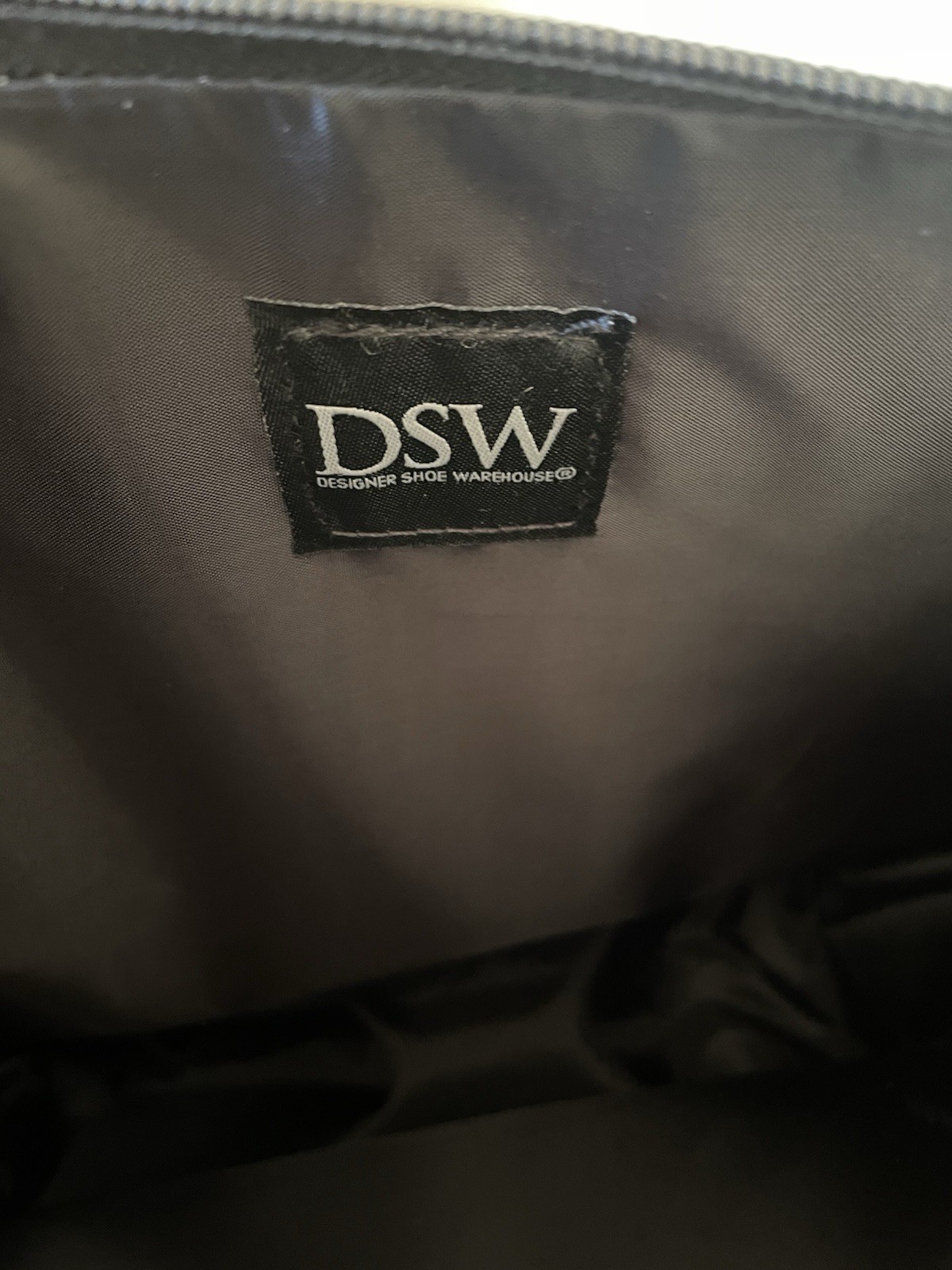 DSW Backpack Light Grey & Black Nylon NWOT