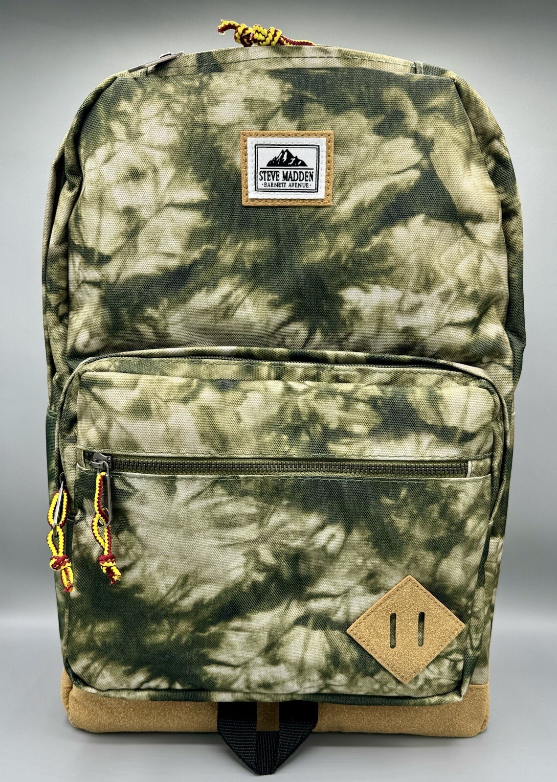STEVE MADDEN Solid Classic Sport Dome Backpack, Olive Green/Multi, NWT