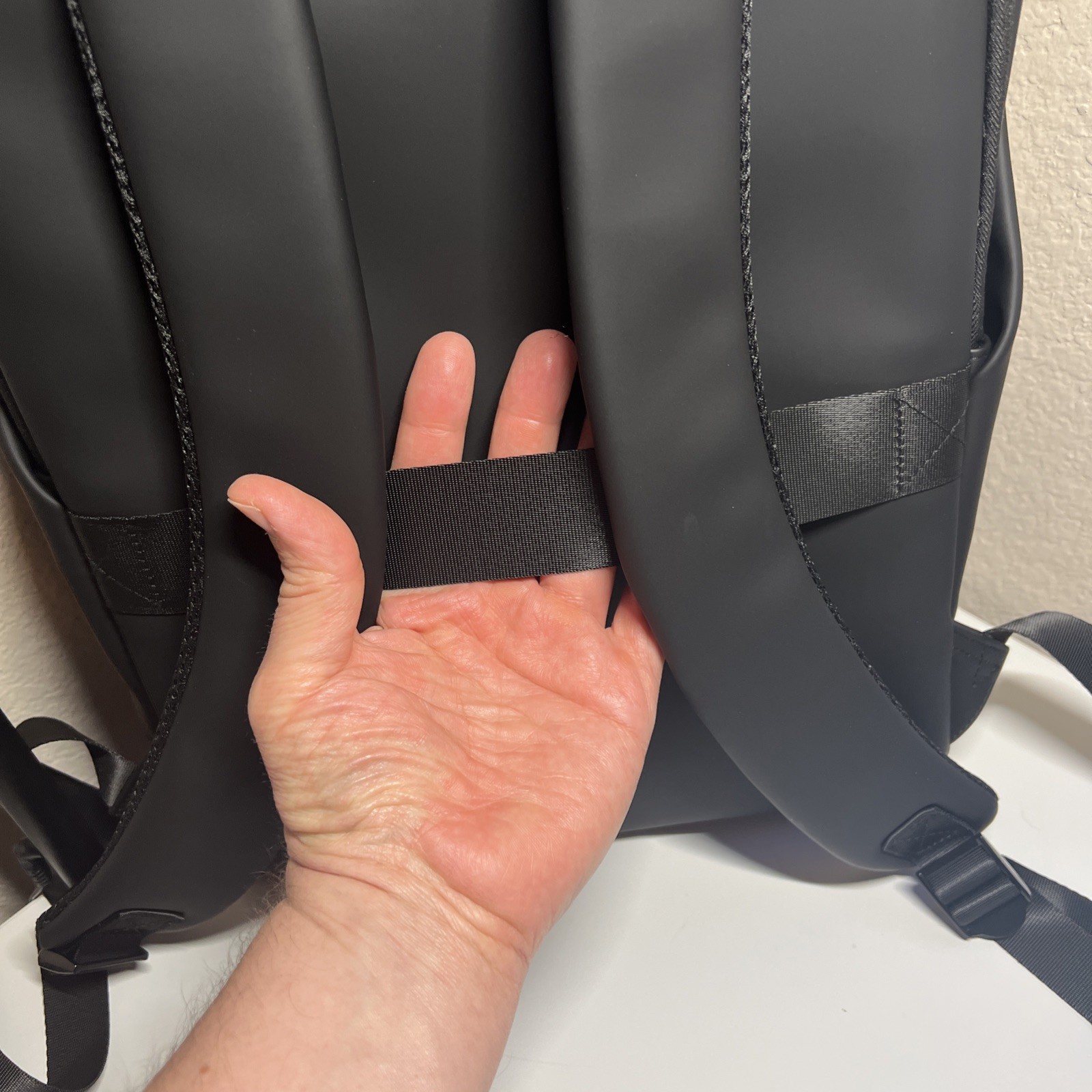 KLON Matte Coated Black Backpack Japan Minimalist Water-Resistant