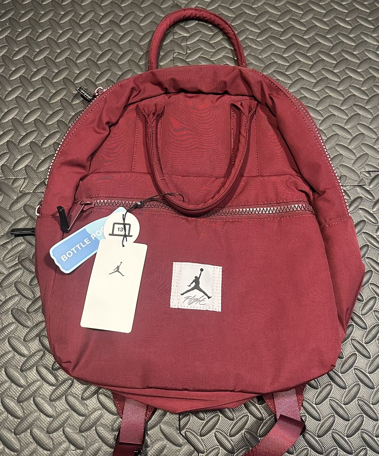 Nike Jordan Flight Backpack 13″ Laptop School Bag Cherry Wood Red WA0730