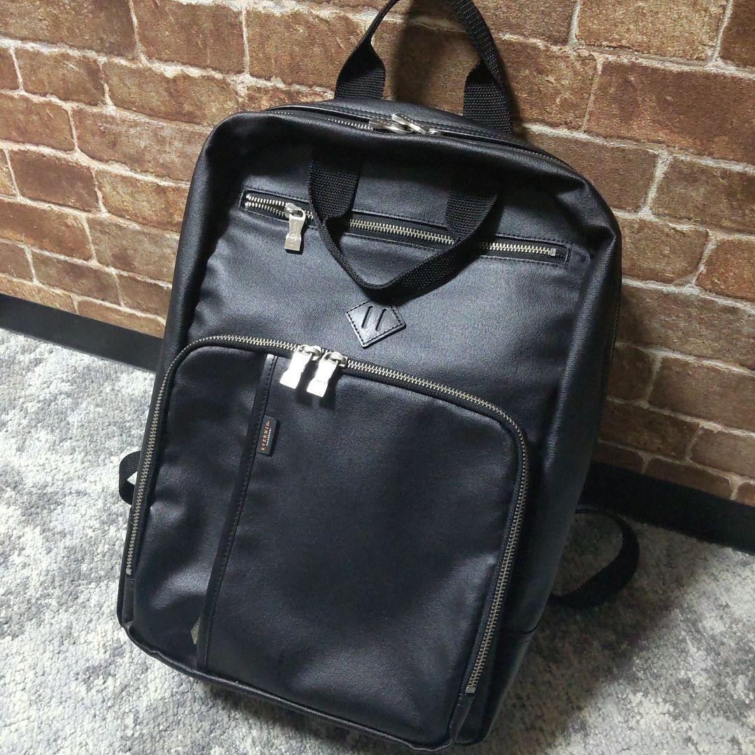 Everwin Business Backpack B4 PC Storage Made in Japan Mens Canvas PU