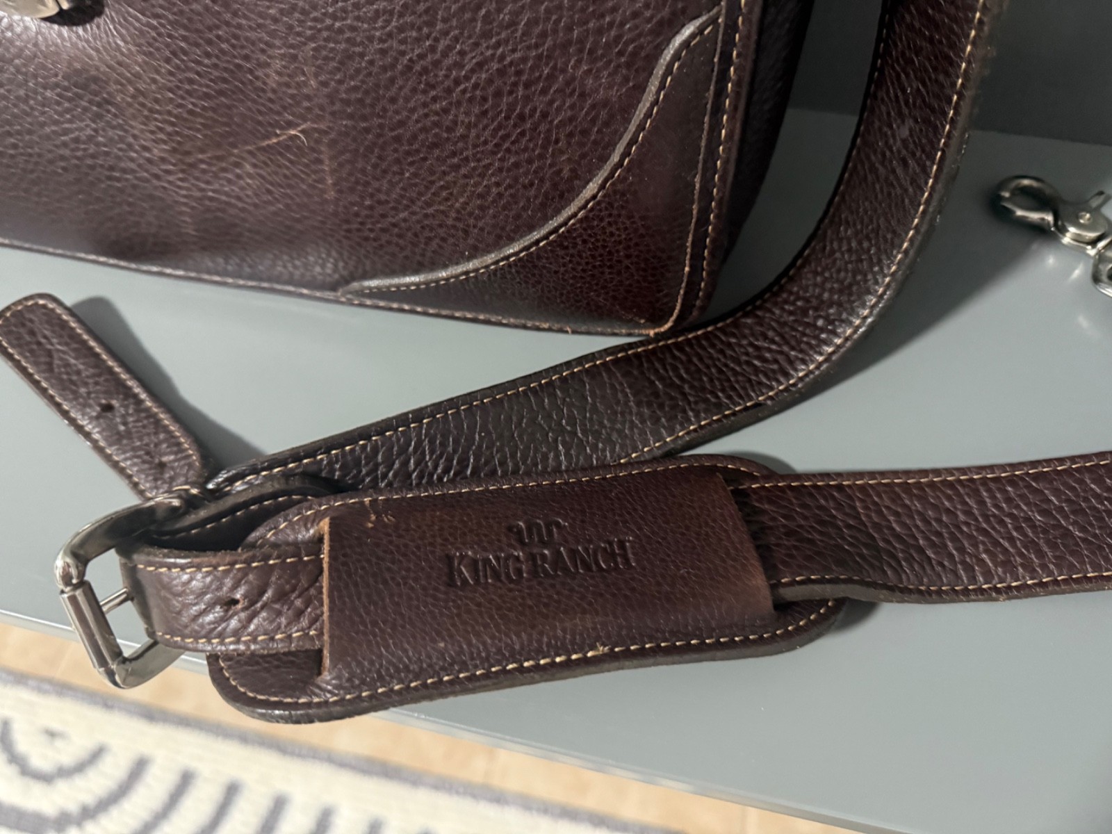 King Ranch Leather brief case