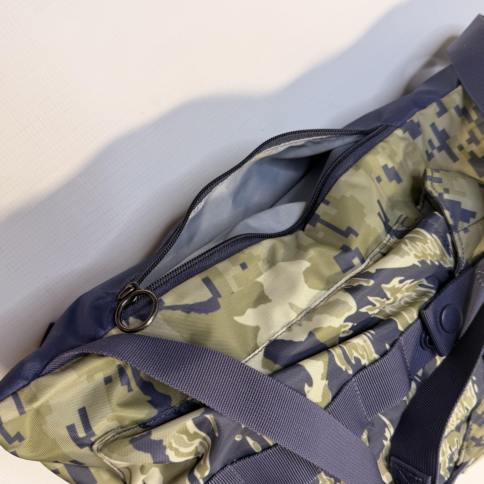 Under Armour Backpack Mens Medium Green Camo Project Rock Storm Sports Gym