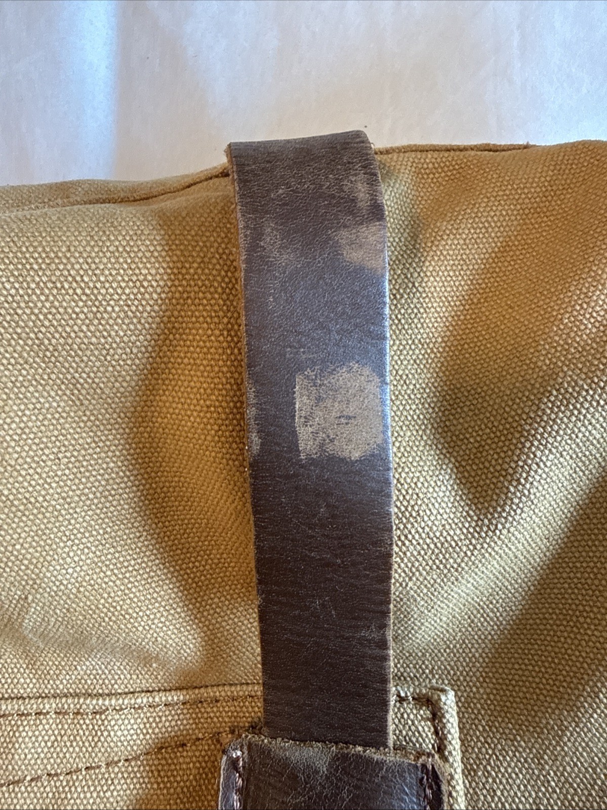 Muchuan Waxed Canvas/Leather Messenger Crossbody Bag Y2K I Am Legend 16x11x5”