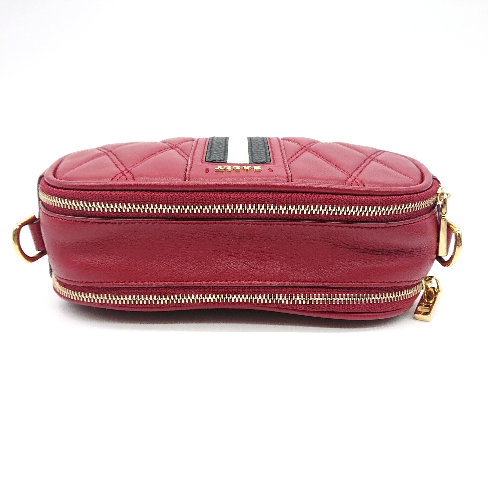 BALLY Shoulder Bag Trainspotting Leather Red Strap DENNI QT China