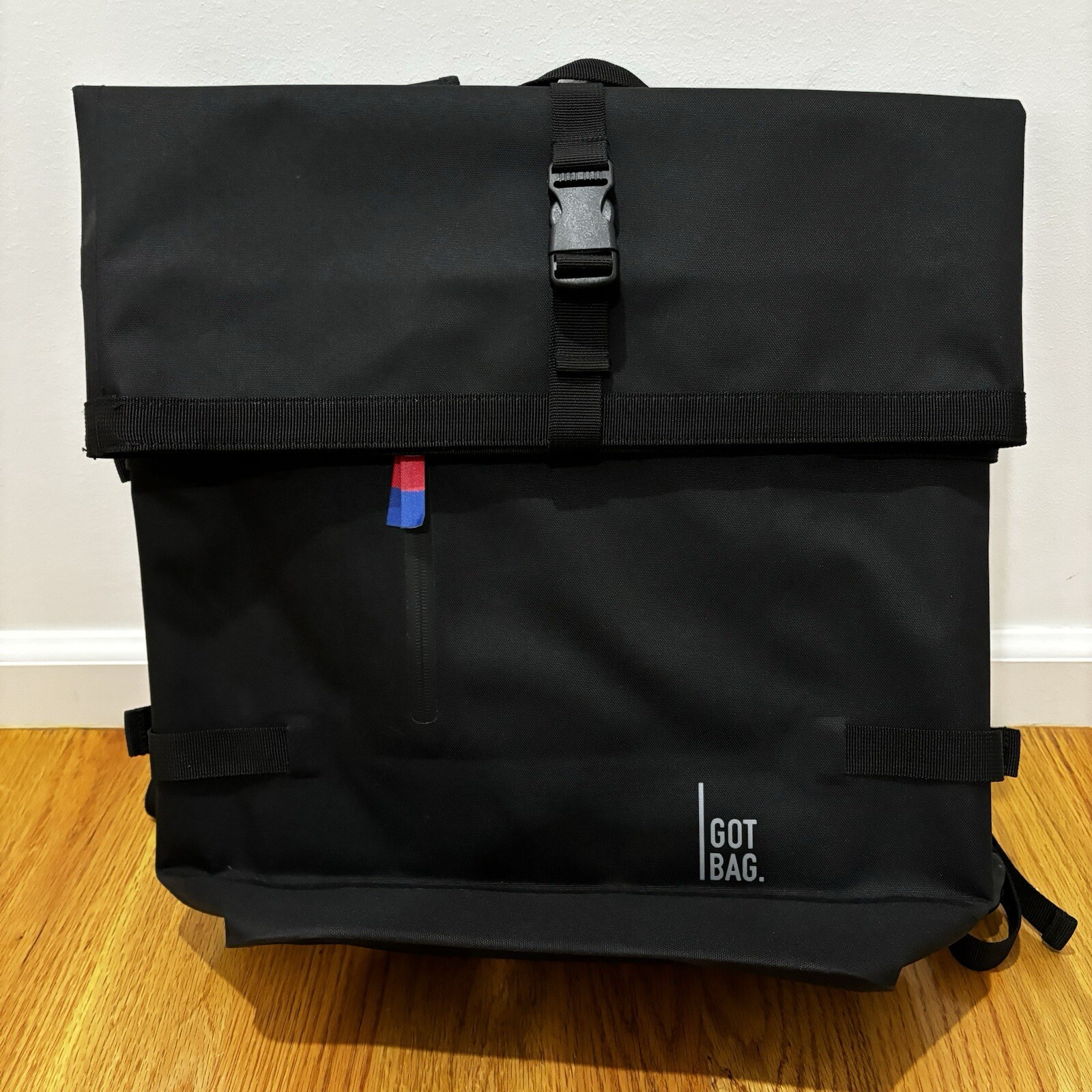 NEW Got Bag Black Eco Friendly Rolltop Water Resistant w 15″ Laptop Compartment