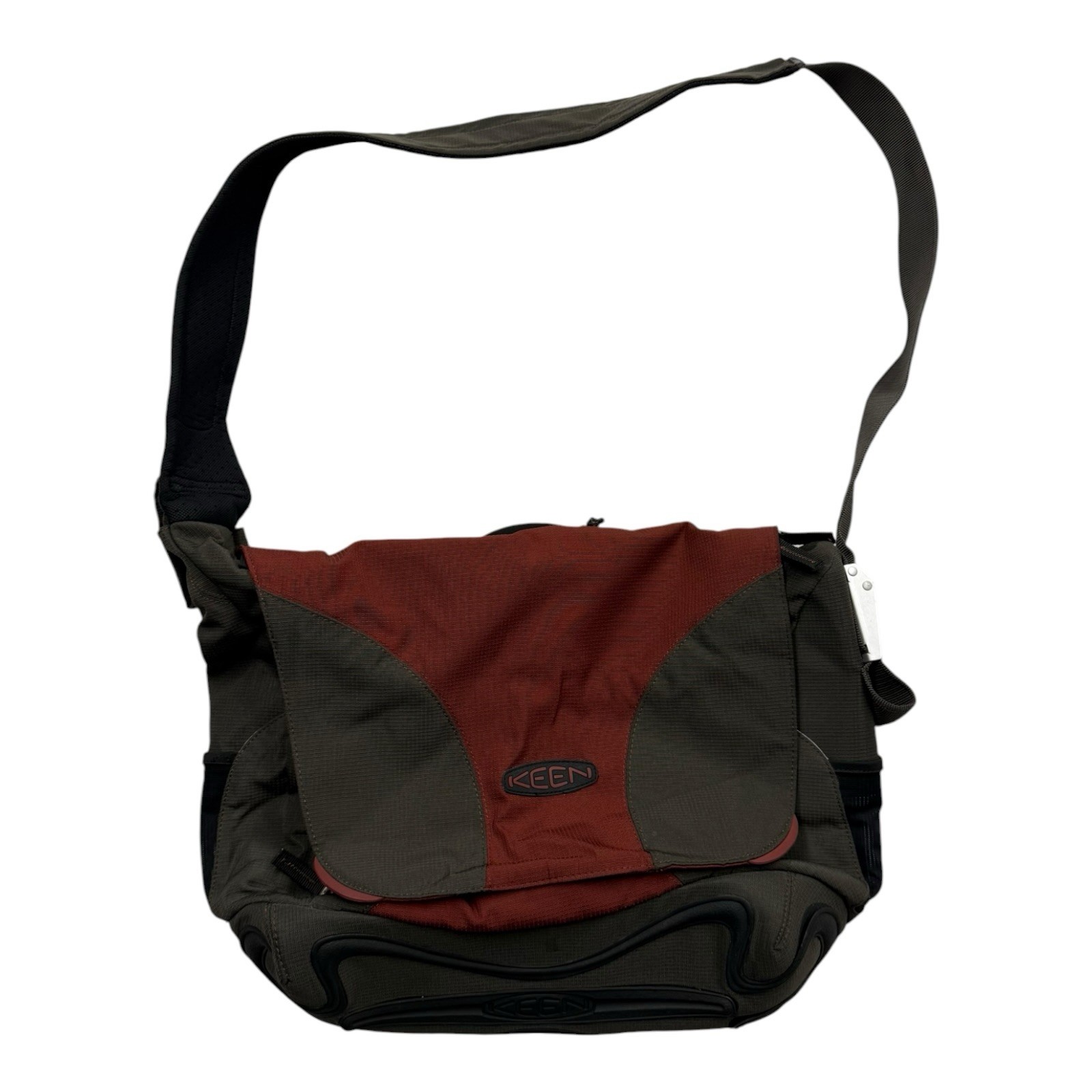 Used Keen Hybrid Life Brown Red Messenger Bag Laptop Technical