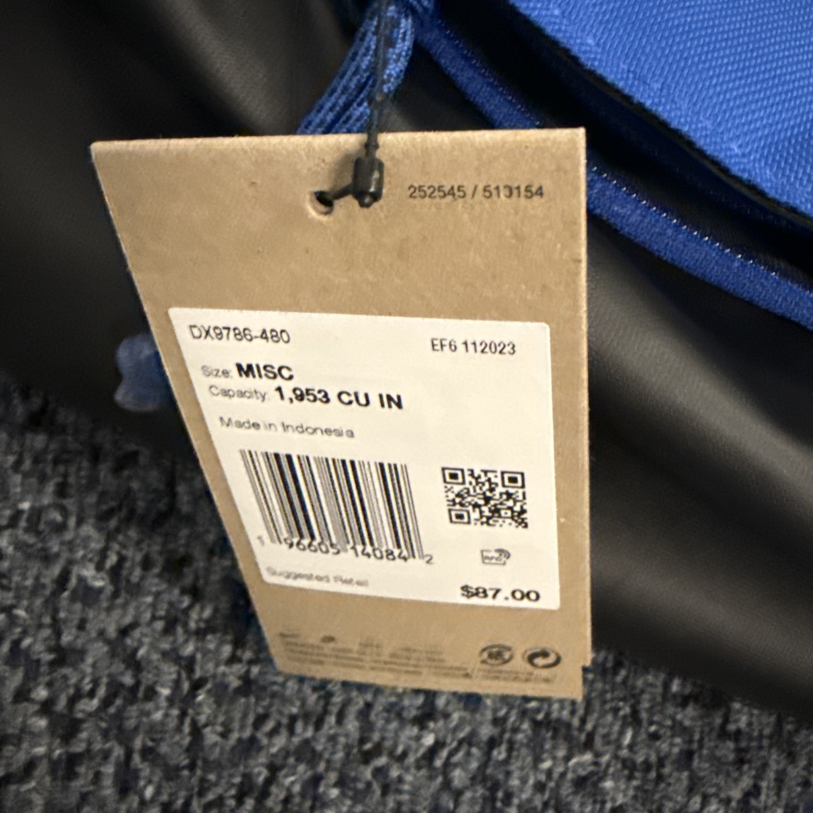 Nike Hoops Elite Backpack Game Royal Blue Bag, Size: 32L, NEW Without Tags