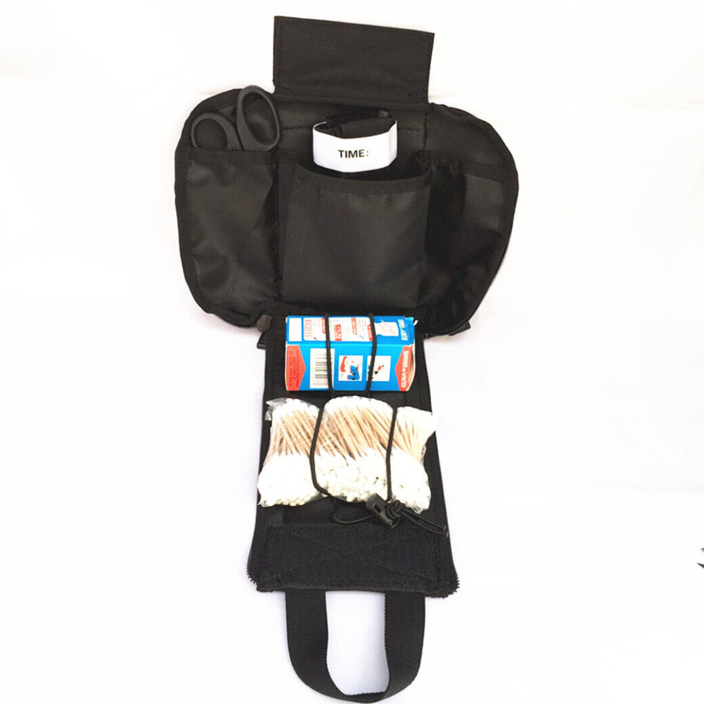 Tactical MOLLE First Aid Kit Quick Access EMT Medical Pouch for Outdoor Sports