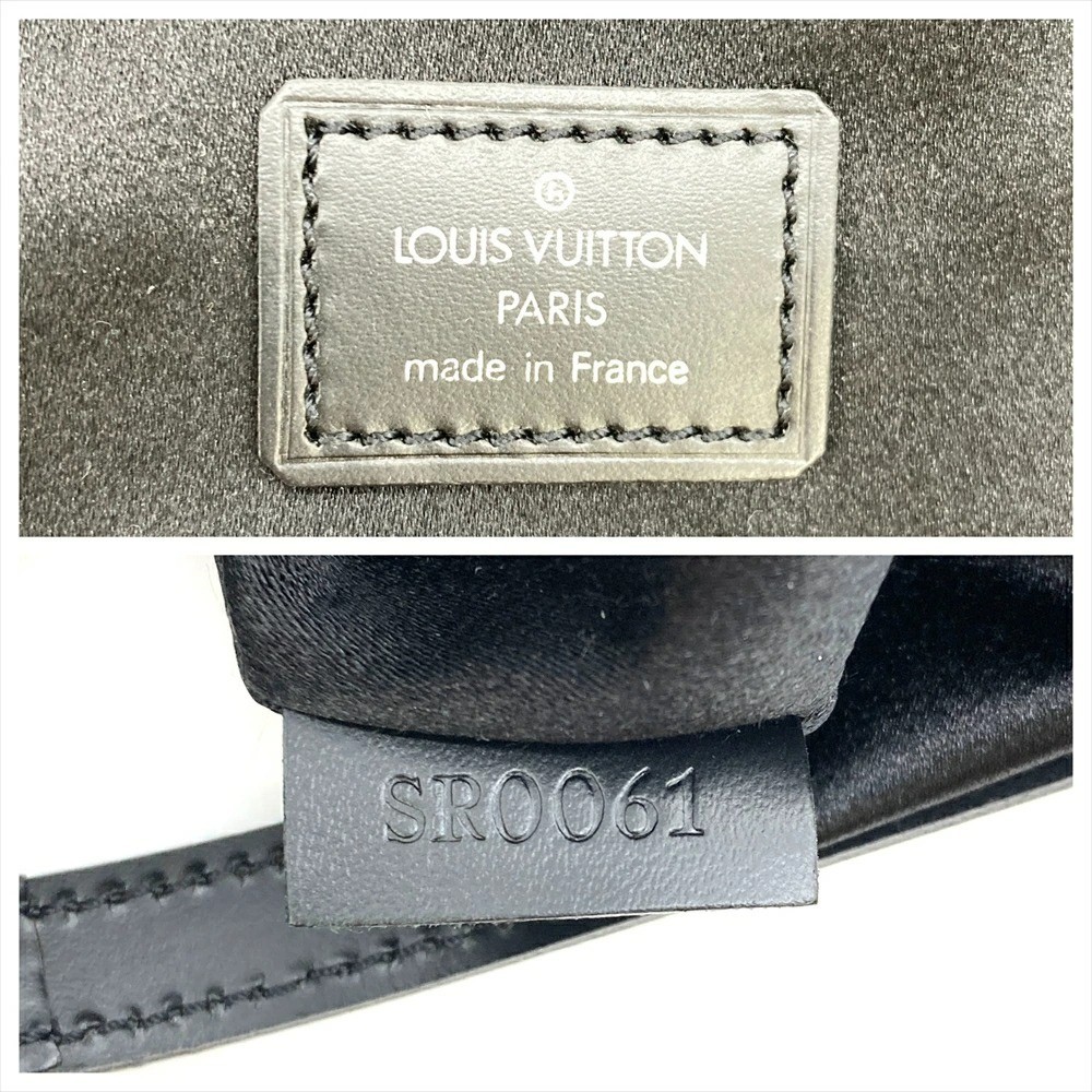 Authentic Louis Vuitton Monogram Satin Little Boulogne Shoulder Bag M92142