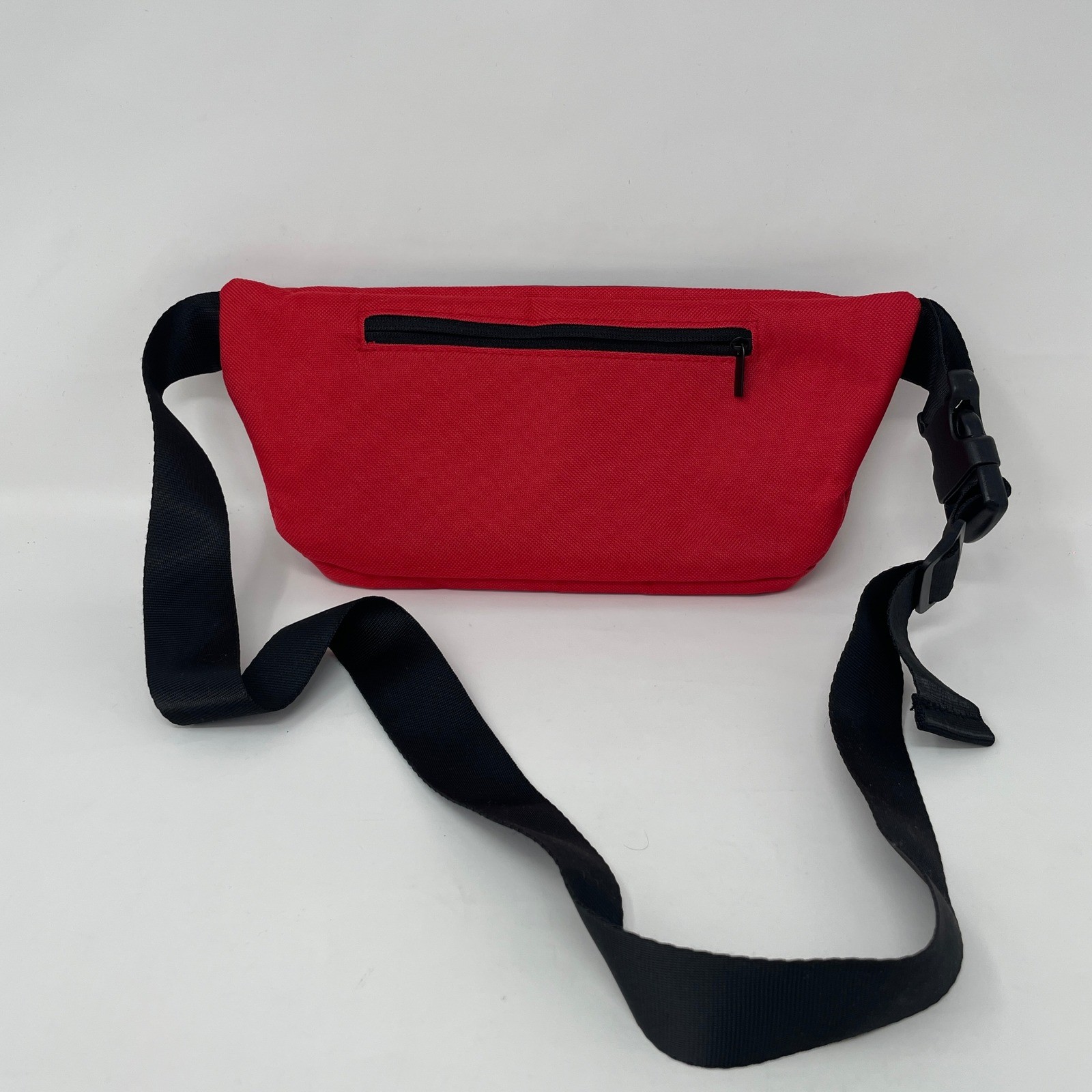 APL Athletic Propulsion Labs Red Canvas Fanny Pack Waist Bag Adjustable Strap