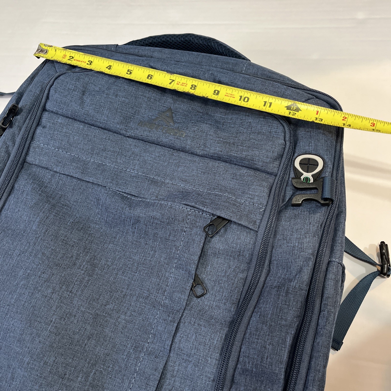 AREYTECO Travel Backpack 50L Expandable Extra Large Laptop Backpack Carry On Blu