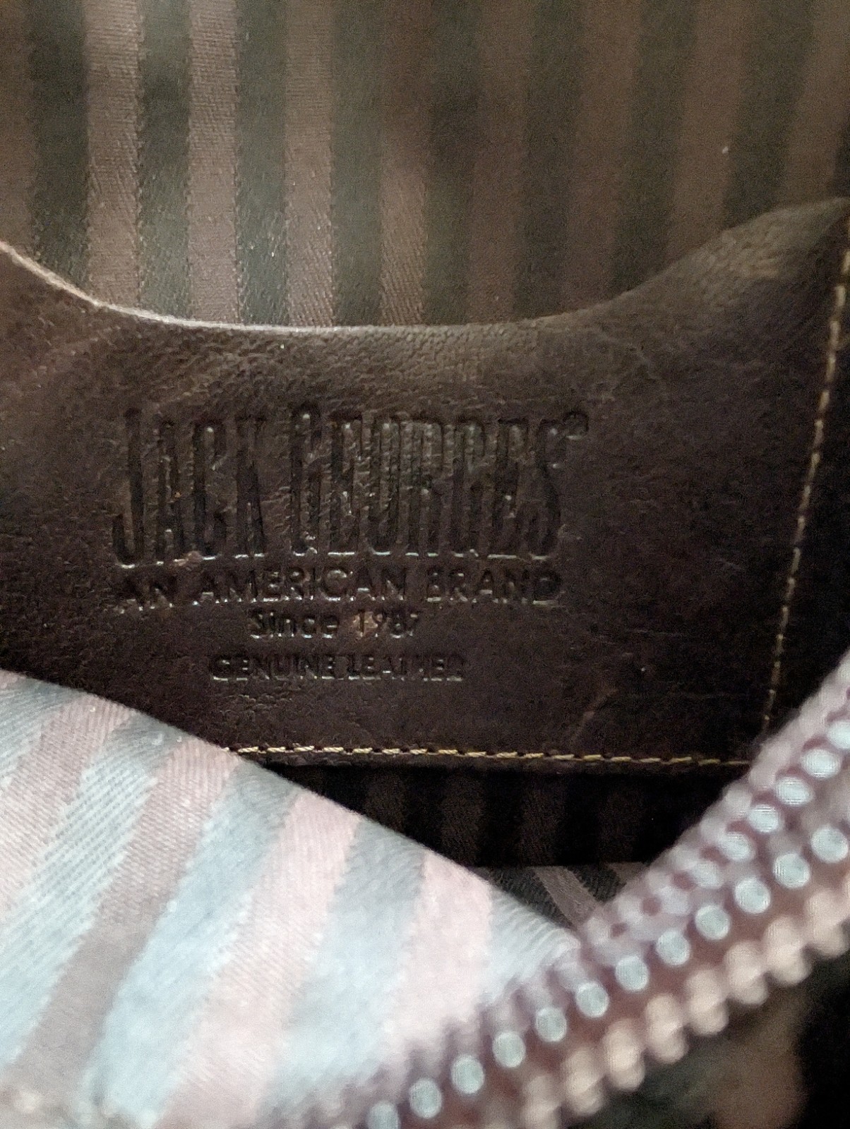 Jack Georges Brown Solid Crossbody Bag Zip Closure Woman’s Small Voyager Buffalo