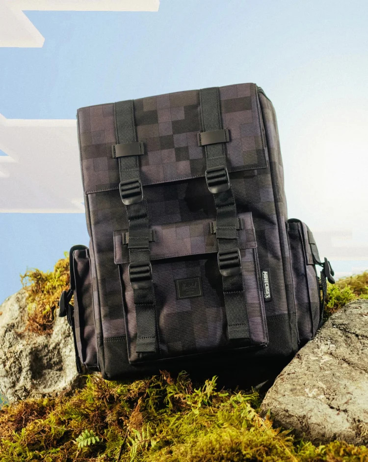 Minecraft Herschel Cube Little America™ Backpack – 29L – Black Block – NWT