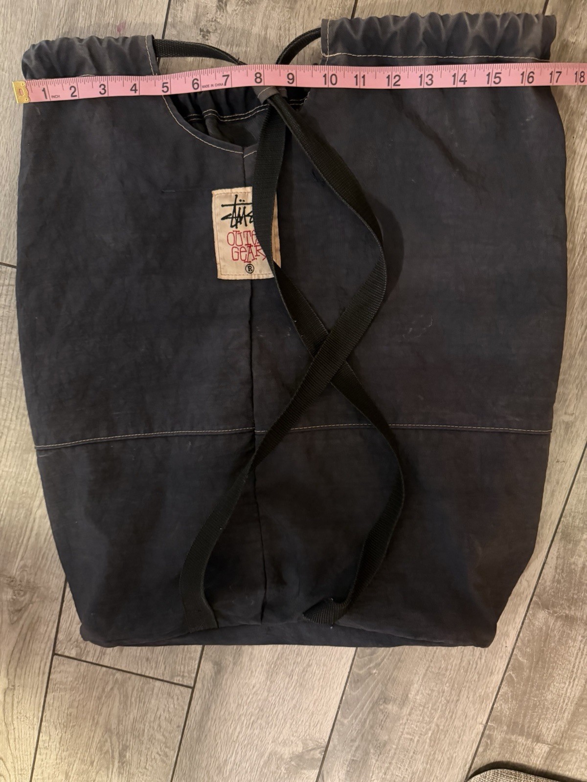 Rare Archival Vintage 90s Stüssy Outer Gear Oversized Nylon Sling Duffel Bag