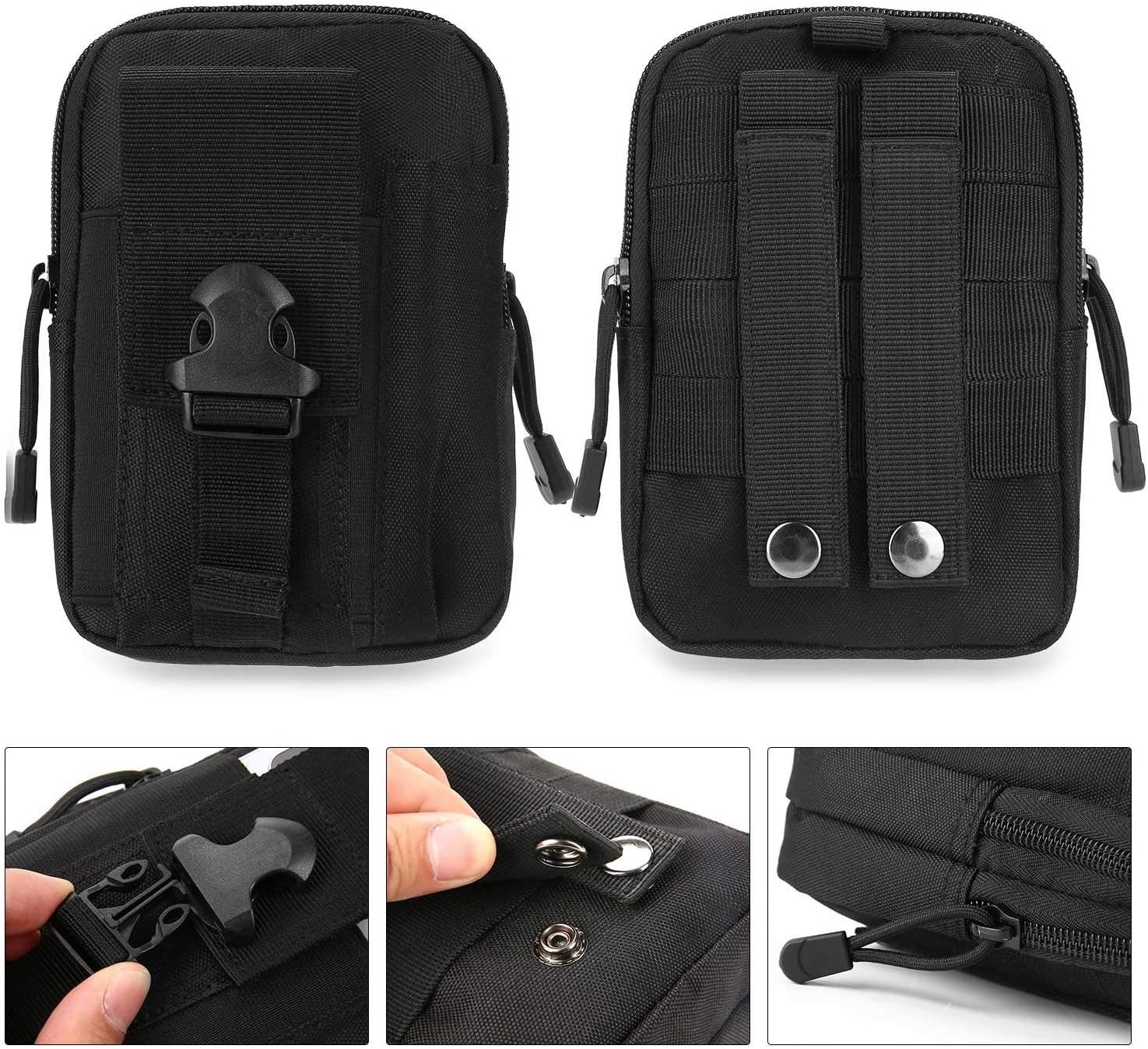 Tactical Molle Waist Bag Compact Utility Phone Pouch Holder for Smartphone Tools