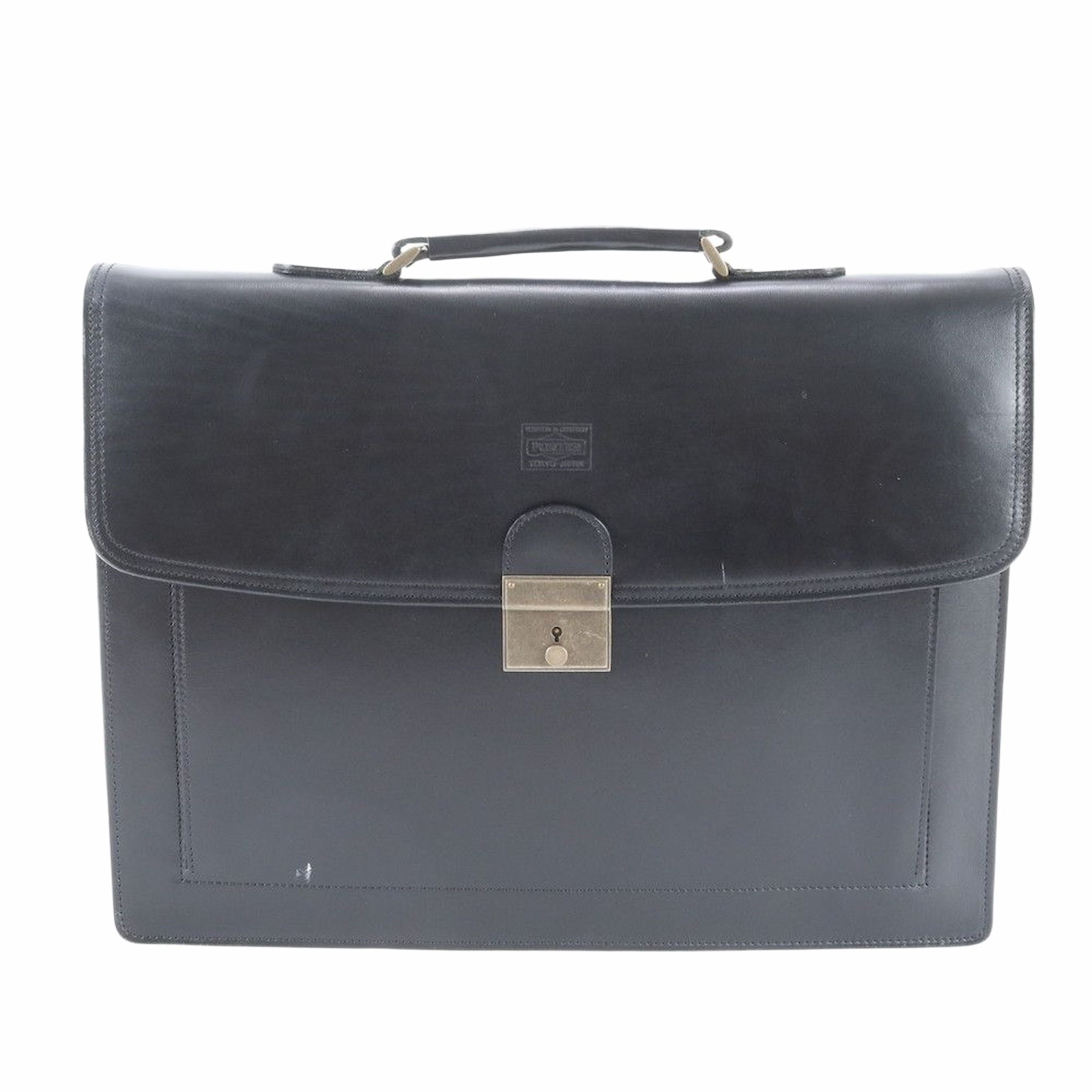 Porter Yoshida Leather Business Document Bag W42cm Used Japan