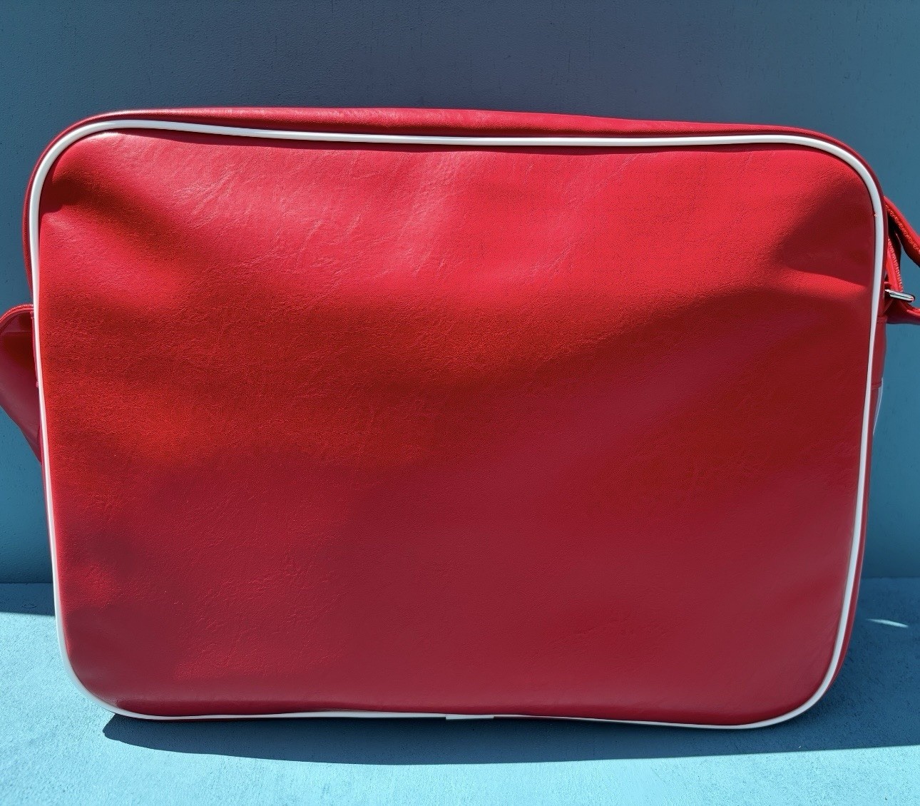 Adidas Unisex OG Airliner Red/White Logo Shoulder Messager Bag 4″X15.25″X11.75″