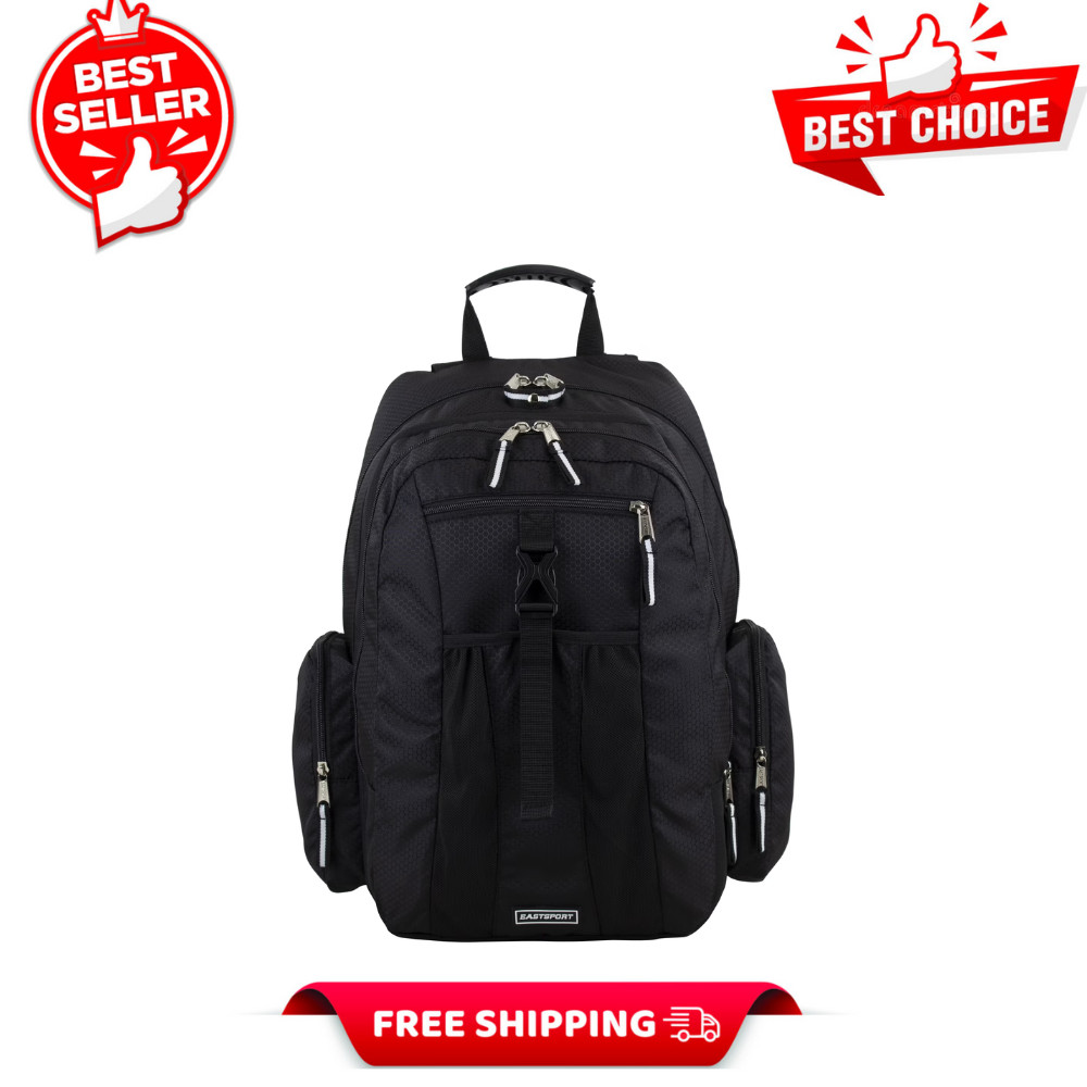 Eastsport Unisex 19″ Expandable Backpack, Padded Laptop Sleeve, Recycled Fabric