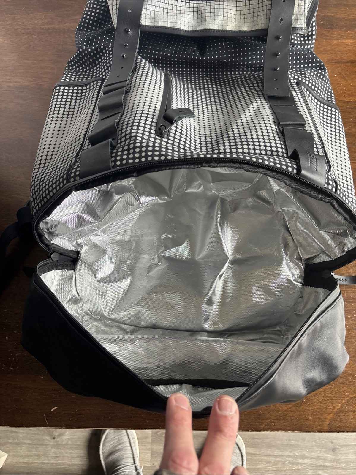 Nike SB Rare Draw String Backpack – Black Gray 22” By 15” By 6”