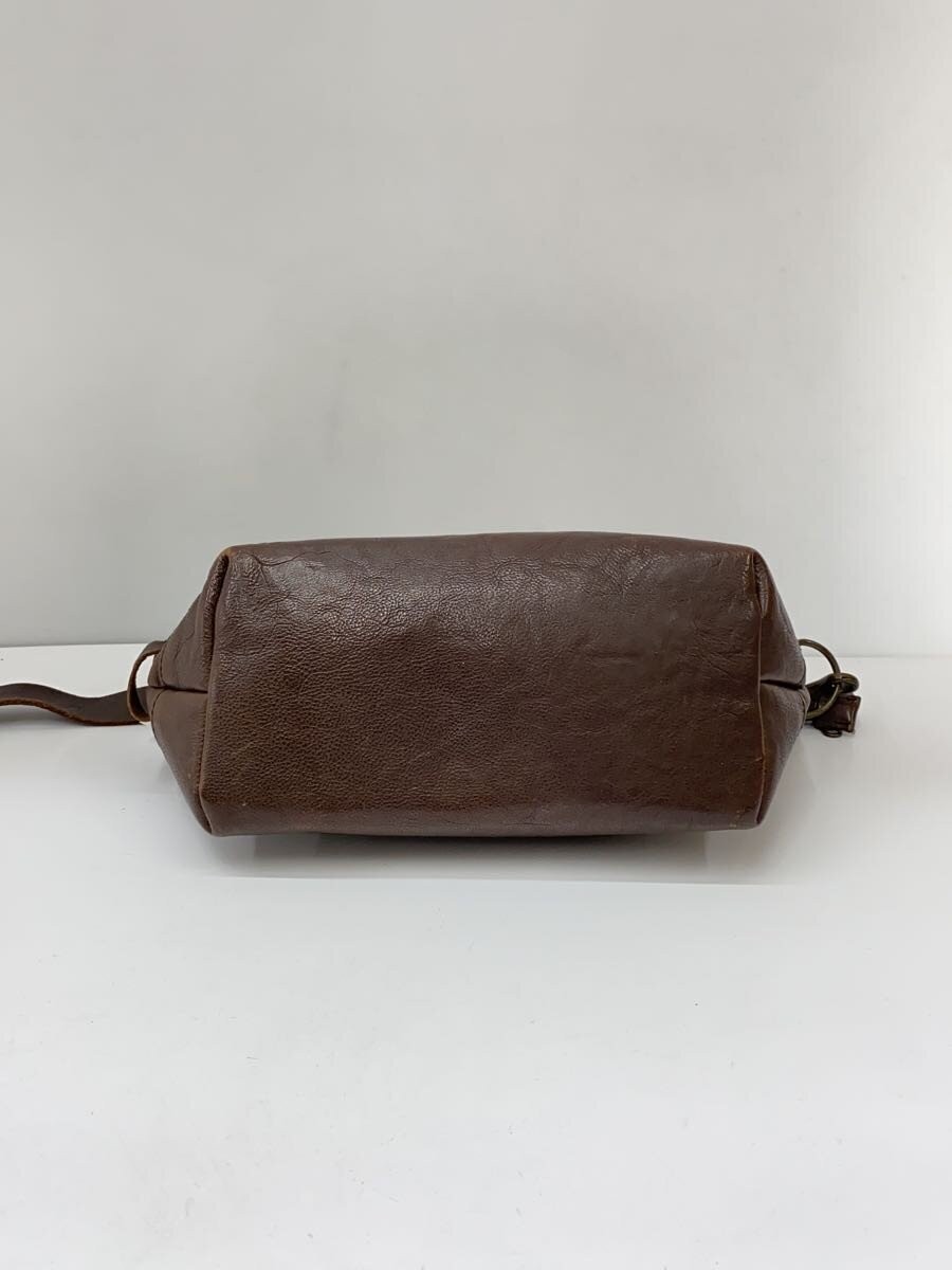 UNITED ARROWS green label relaxing leather shoulder bag in brown