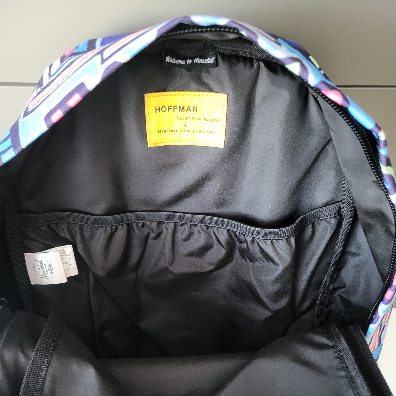 Herschel Backpack Winlaw Abstract Geometric Multicolor 13″ Laptop Slot NWT