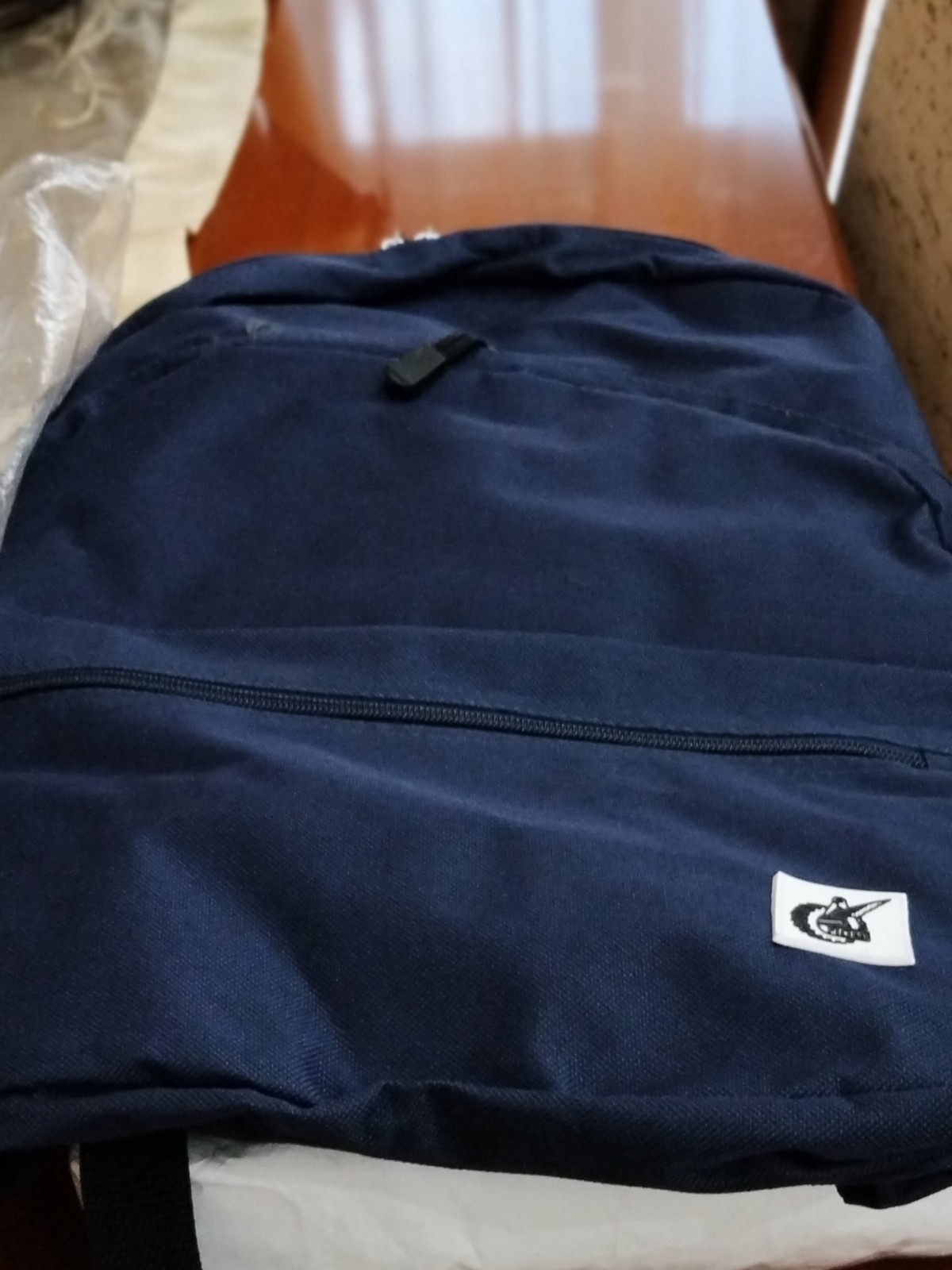 Navy Blue Multi-Pocket Backpack – Durable and Spacious – Ideal School/University/