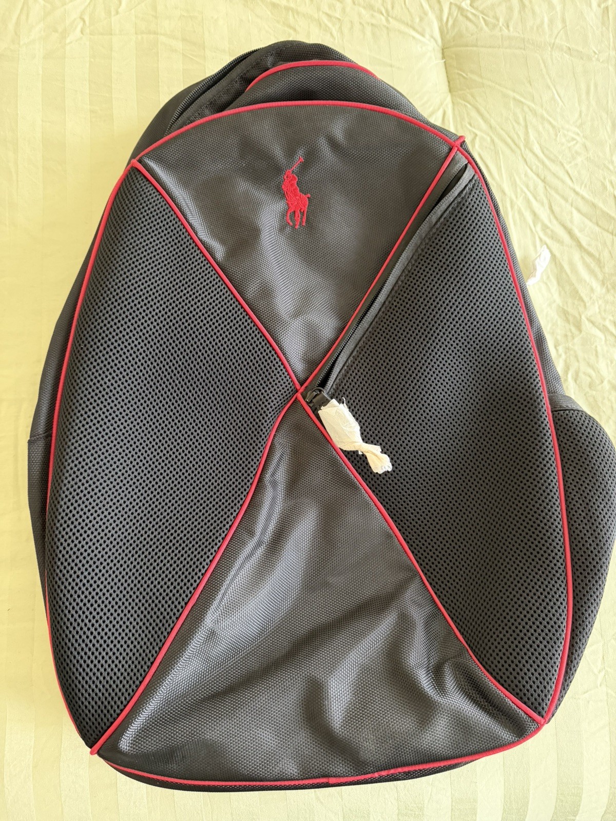 Ralph Lauren Fragrance Backpack Black Polo Red Pony Promotional Travel