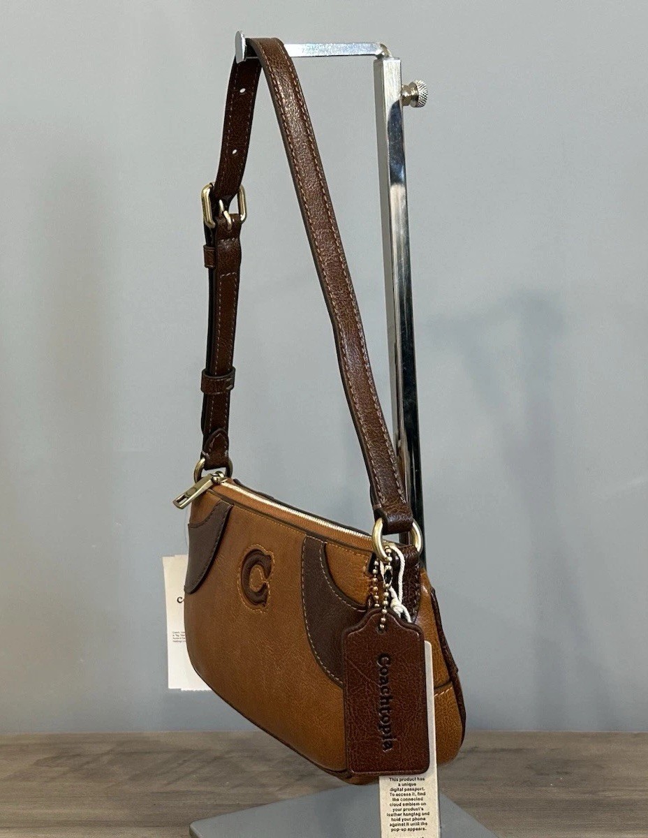 Coach Coachtopia Bowling Small Shoulder Bag Upcrafted Leather/Tan/Saddle CFB01