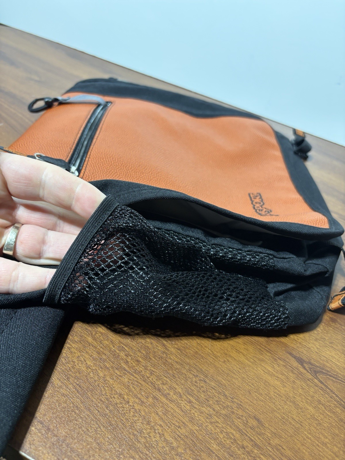Vintage 90s JanSport Computer Messenger Basketball Texture Bag School College