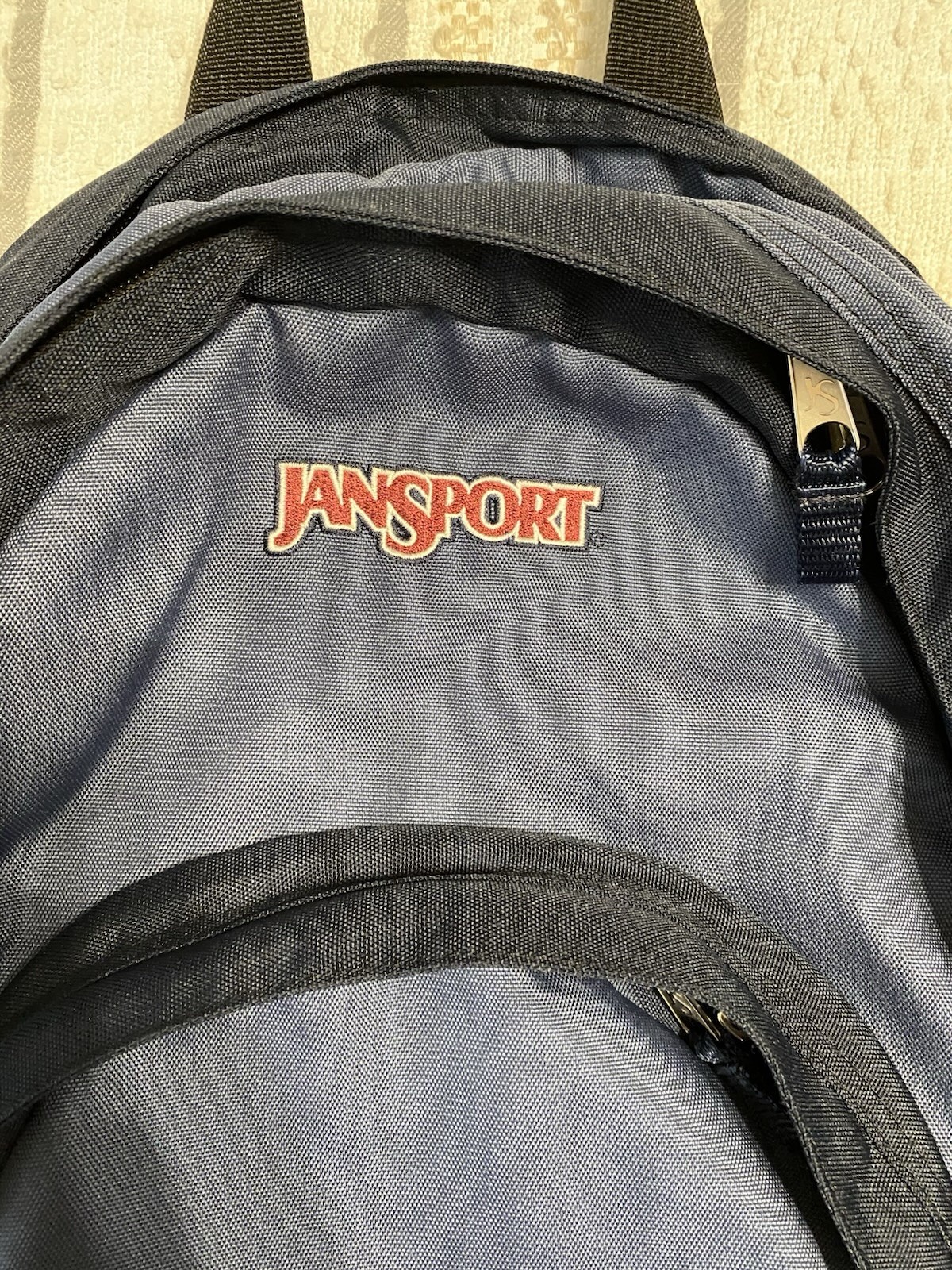 JanSport Backpack Blue Black Classic School Laptop Book Bag Travel Daypack