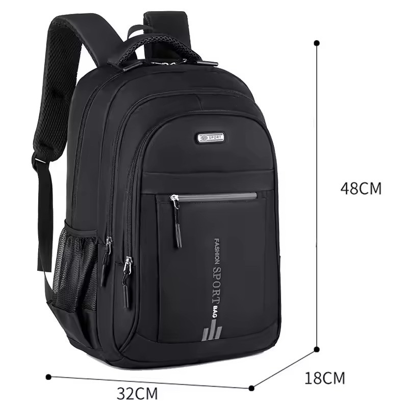 Unisex Large Capacity Backpack, Business Travel Laptop Bag, Multi-Compartment