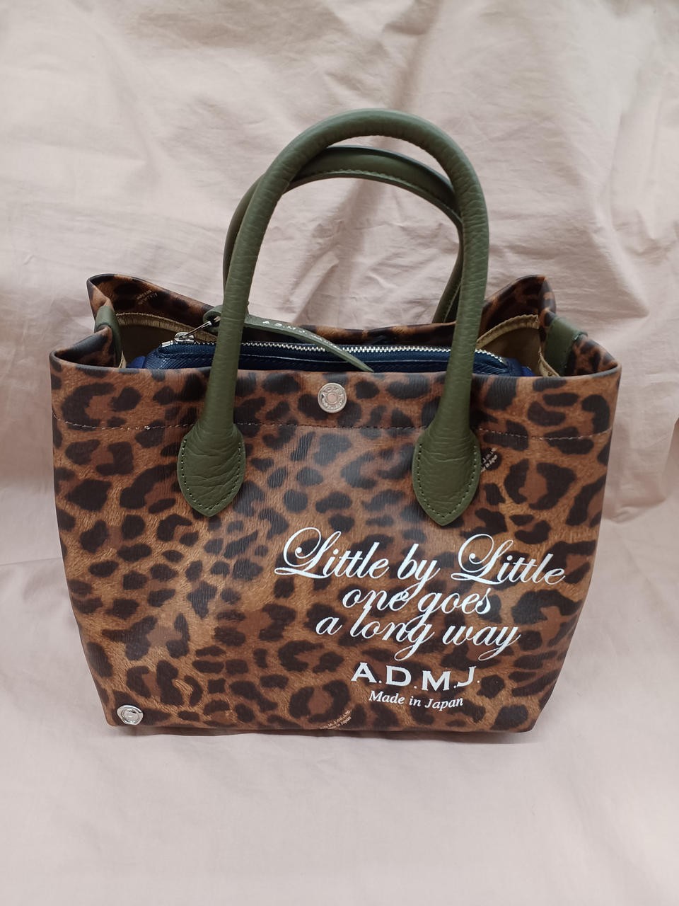 Admj Leopard Print Tote Bag