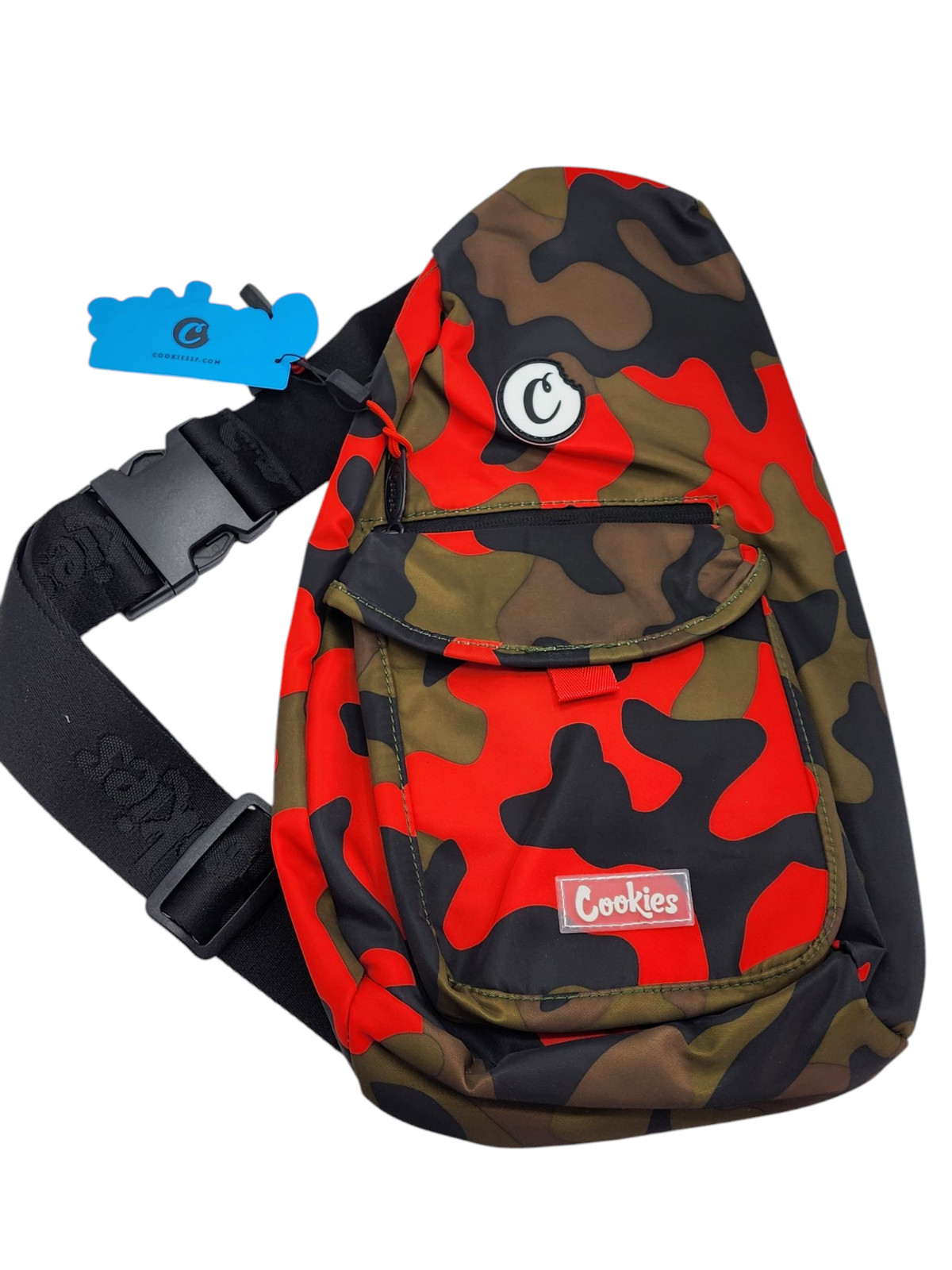 Cookies SF Traveler Smell Proof RED CAMO Shoulder Bag BRAND NEW ORIGINAL