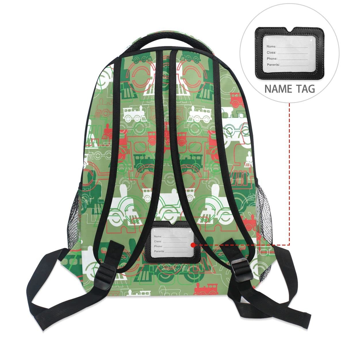 Train Steam Backpack Laptop Bag Daypack Travel School Backpack For Boys New