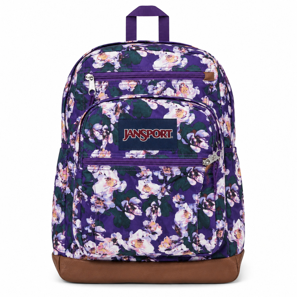 JanSport Cool Backpack Purple Petals 15″ Laptop Sleeve School Travel Bookbag